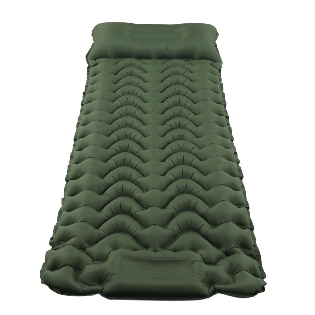 Inflatable Camping Sleeping Pad Green Leakproof Waterproof Portable Outdoor Camping Tent Inflatable