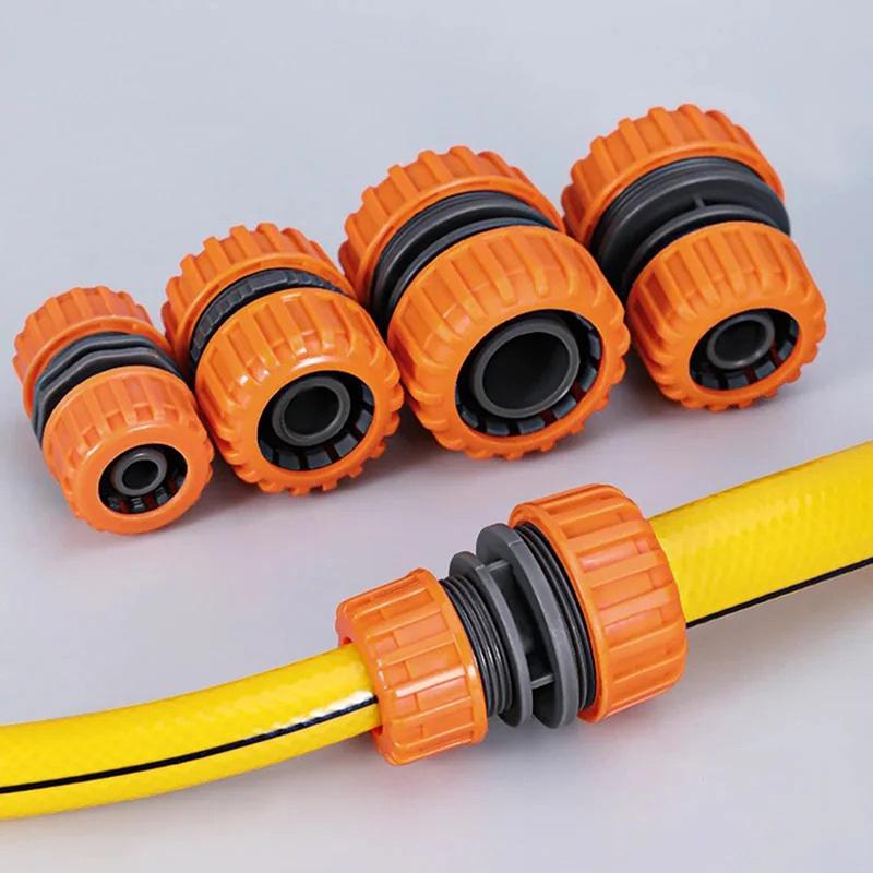 Garden Watering Hose Plastic Quick Connector 1/2" 3/4'' 1'' Double Male Coupling Joint Adapter Extender Set For Pipe
