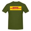 Dhl Футболка для улицы Однотонная Минимализм Светлые Цветовые Схемы Рубашка