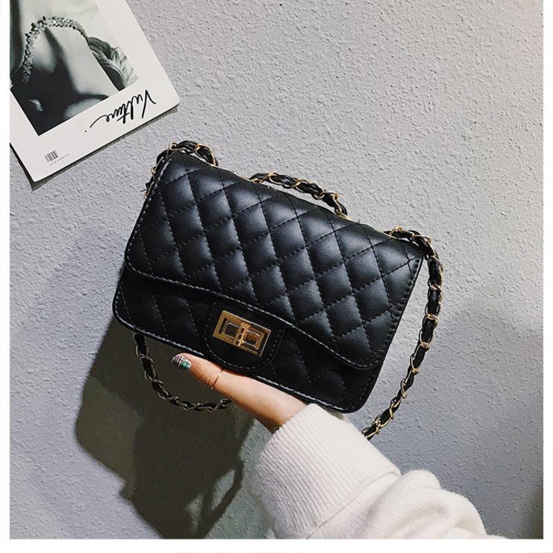 bag women's new trendy rhombus chain bag shoulder oblique span bag women's bag versatile small square bag