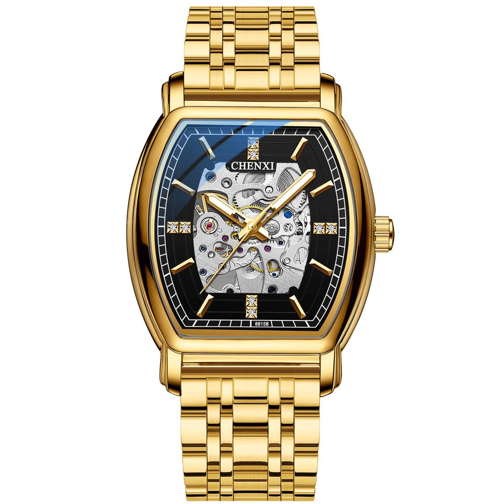 Модные полые часы для мужчин, роскошные деловые часы, мужские водонепроницаемые механические наручные часы Relogio Masculino