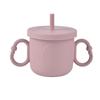 Double Handle Baby Training Cup Portable Toddlers Straw Water Bottle  Liquid Feed