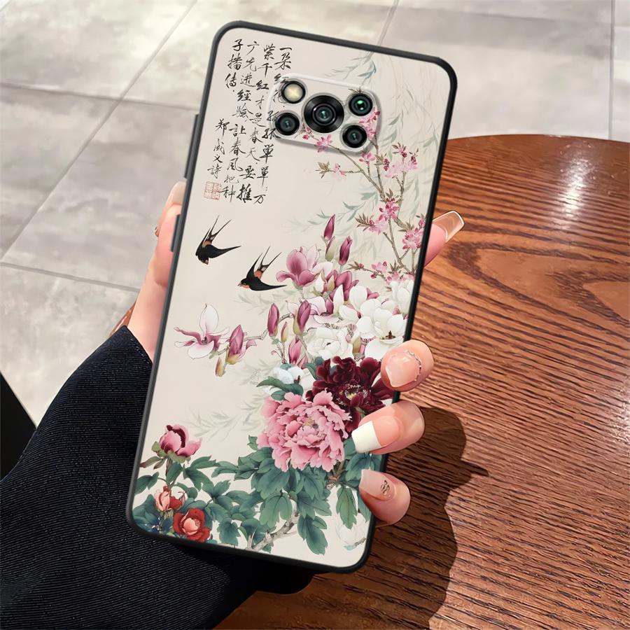 Ретро Бабочка Чехол для Телефона для Xiaomi Poco F8 C61 M5 C71 C50 F1 C75 X3 X4 X5 X7 Pro F3 M3 M4 M7