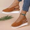 Fashion Women's Sandals 2025 New Lace-up Cuff Fashion Plus Size Casual Platform Wedge Sandals Woman Summer Best Seller Closed Toe Shoes