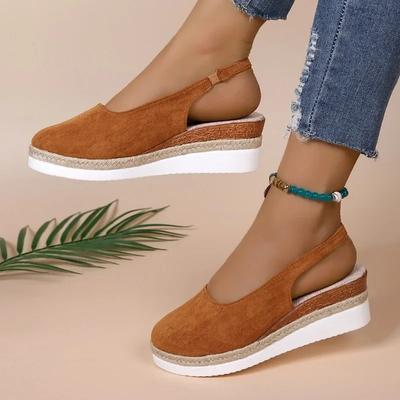 Модные женские сандалии 2025 Новые на шнуровке с манжетой Модные больших размеров Повседневные сандалии на платформе и танкетке Женские Летние Бестселлер Обувь с закрытым носком