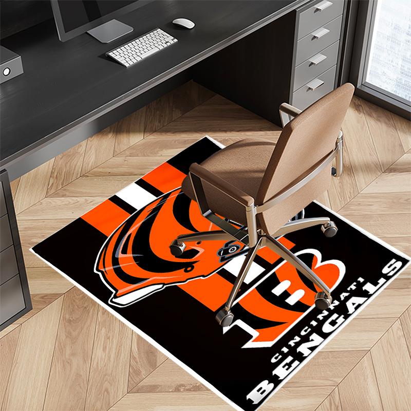 Cincinnati Bengals LOGO Printed Absorbent Washable Carpet, Non-Slip Bathroom Mats, Kitchen Rugs, Yoga Mat,Living Room Entrance, Camping Picnic Rugs