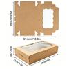 10/30pcs Kraft Paper Gift Boxes Cookies,Bread,Candy And More-Suitable For Thanksgiving,Christmas,Weddings,Birthdays