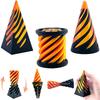 3Pcs Impossible Cone Fidget Toy Mini Vortex Thread Illusion Desktop Decoration
