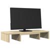 VidaXL Adjustable Monitor Stand Sonoma Oak Engineered Wood, Adjustable Monitor Stand, Stand for Screen 854627
