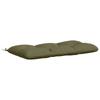 Bench Cushion VIANEN 100percent Polyester Olive Green 100 X 60 X 12 Cm