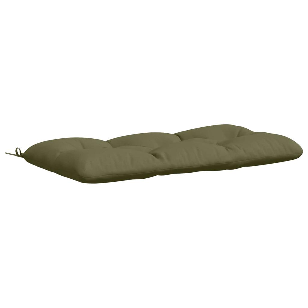 Bench Cushion VIANEN 100percent Polyester Olive Green 100 x 60 x 12 cm