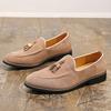 Fashion Fashion New Slip On Tassels Loafers New Men's Suede Patent Leather Shoes Designer Formal Wedding Dress Homecoming Footwear