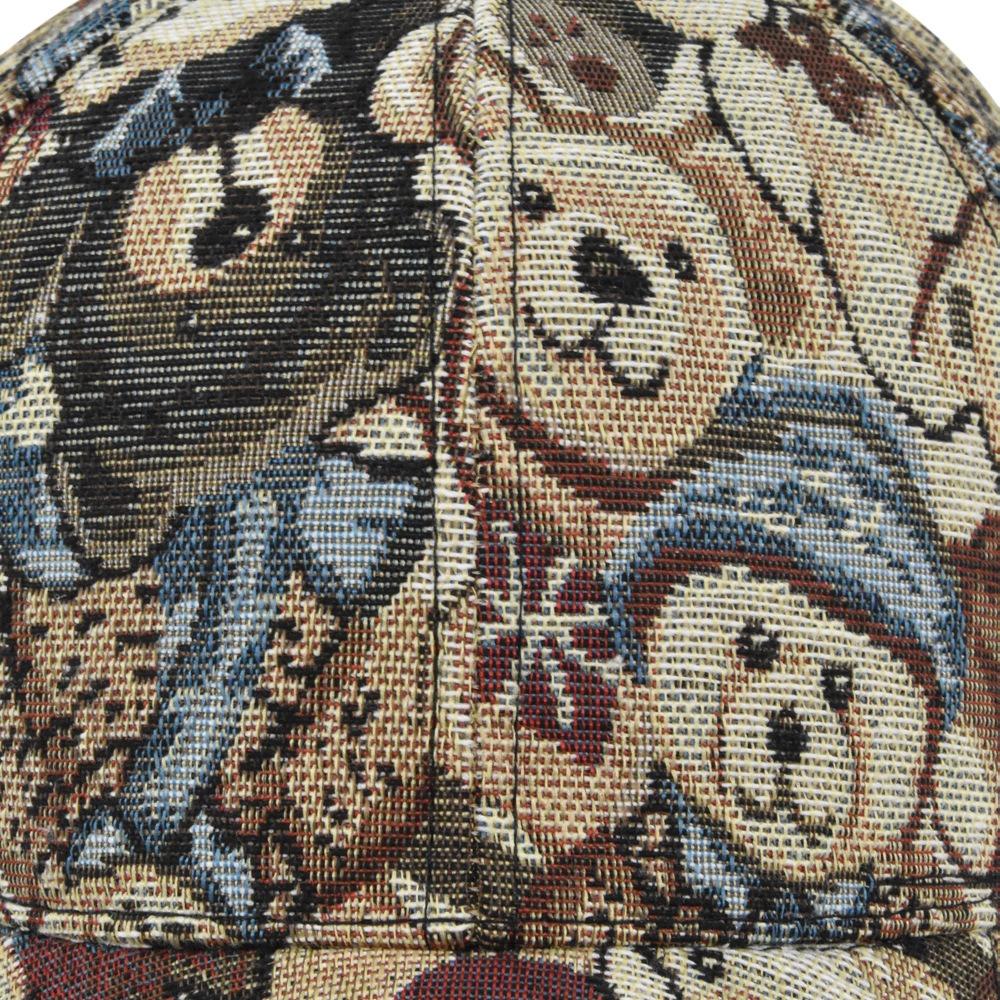 Little Bear Print Unisex-Teens Caps Dog Print Cotton Snapback Caps Fashion Hip Hop Vintage Hat