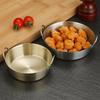 Round Two-Ear Snack Dish 304 Stainless Steel Dual Handle Bowl New Seasoning Cup  Kitchen Use