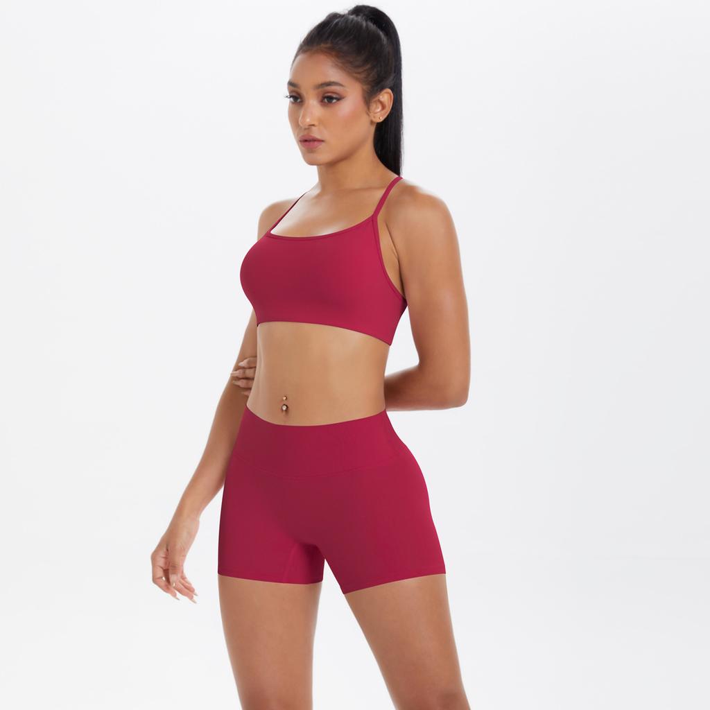 Новый спортивный костюм для отдыха на природе, вдохновленный облаками, для йоги, быстросохнущие облегающие шорты с перекрестной спинкой и эффектом лифтинга бедер, фитнес-комплект из двух предметов для женщин