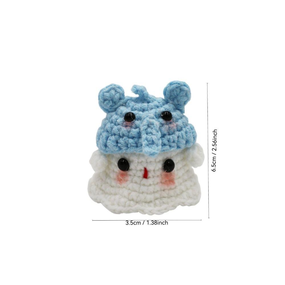 Каваи Вязаная Кукла Привидение Ручной Работы Декор для Стола Забавная Милая Кукла Украшение Рождественские Подарки