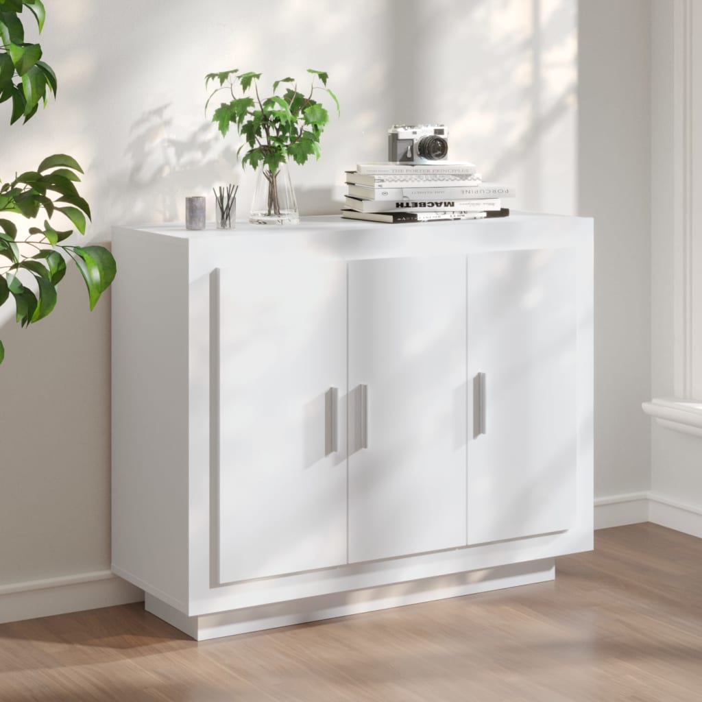 Sideboard White 92 x 35 x 75 cm Particle Board