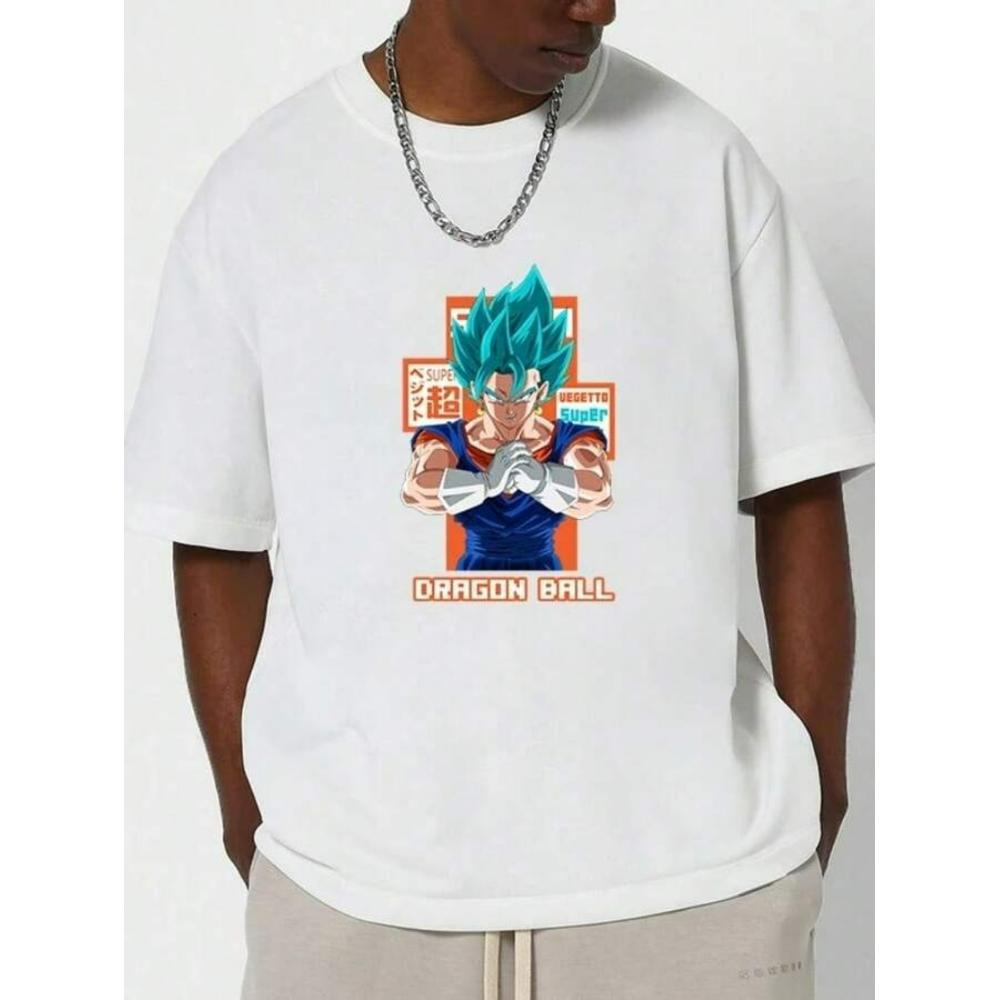 Super Saiyan Blue Vegeta T-Shirt,Soft Breathable & Fade-Resistant, Classic Fit for Daily Casual Wear