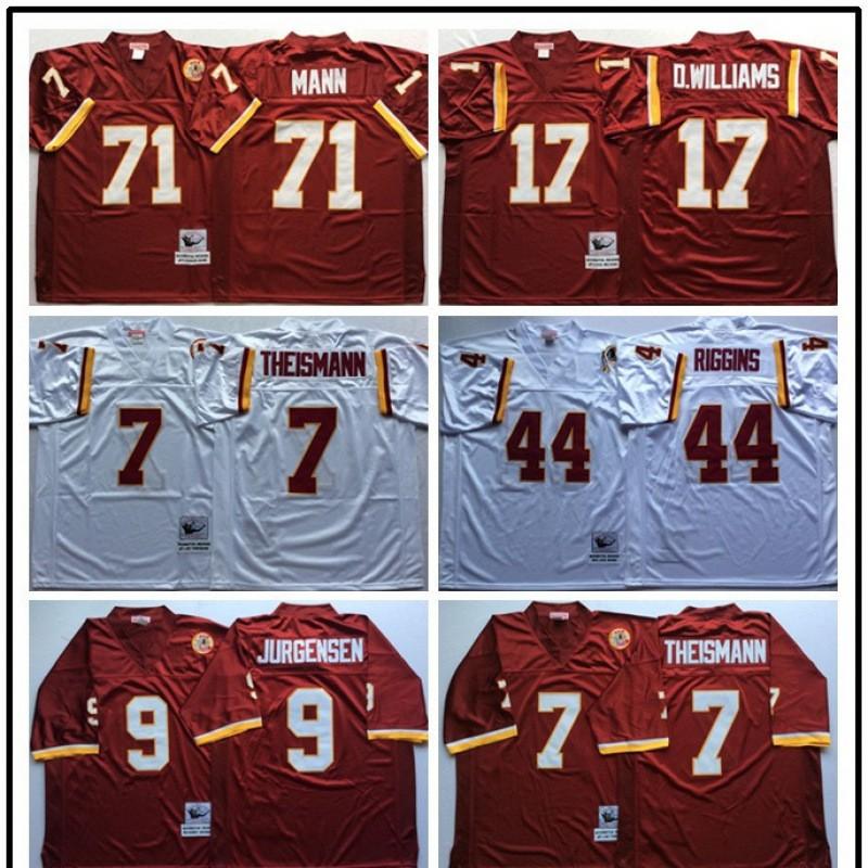 Washington Redskins Hall Of Fame 21 MN Retro Jersey Mens Legendary Sports Top