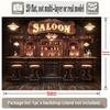 Western Cowboy Bar Backdrop Polyester Banner Party Wall Decor