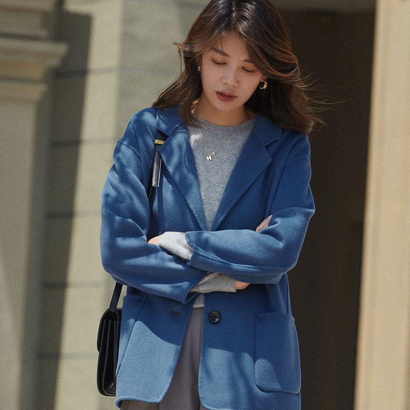 Women Wool Coat 100% Wool MODERN NEW SAGA Autumn Wool Coat Winter Warm Woolen Jackets Peacoat