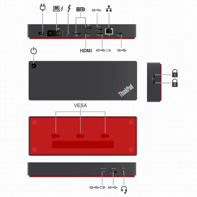 Lenovo ThinkPad Thunderbolt 4 USB-C Docking Station
