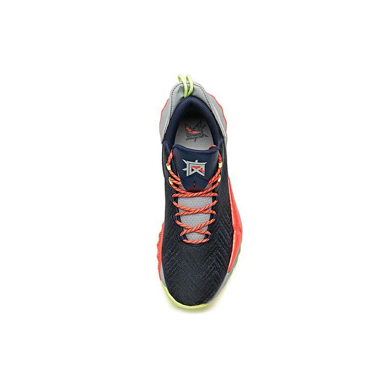 Anta Crazy 3 Cushioning Low top Basketball Shoes Men's Gray Orange 11941607-7