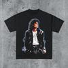 Футболка MichaelJackson | Винтажная футболка Короля Поп-музыки | Ретро футболка MJ с графикой | Музыка 90-х