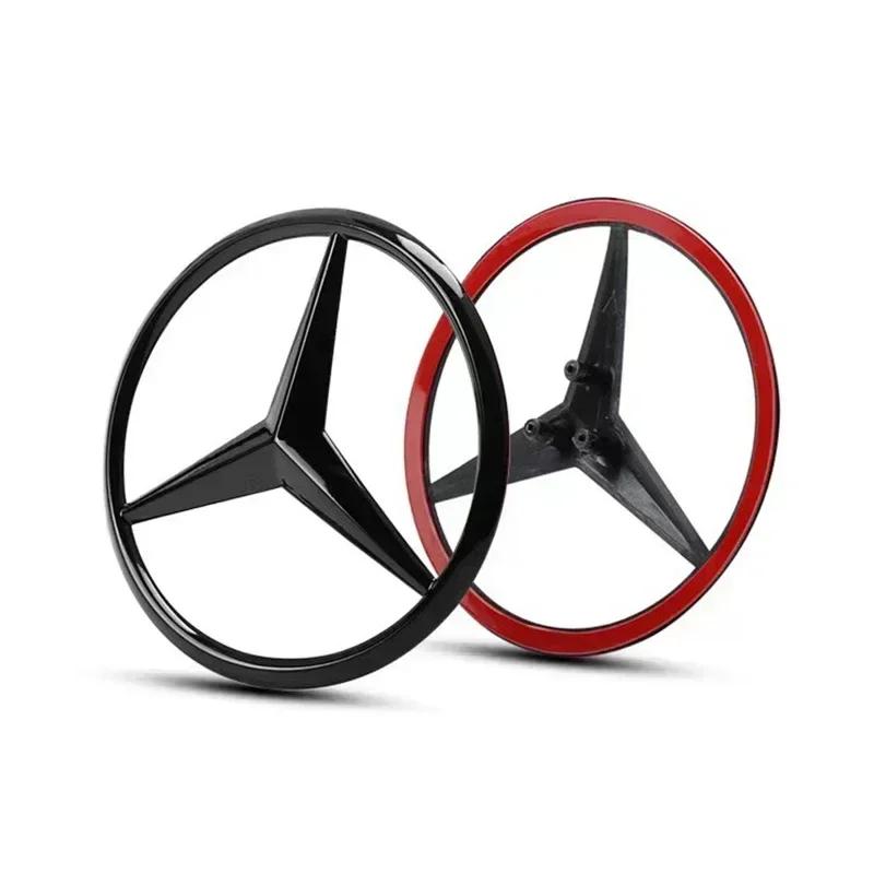New For Mercedes Benz 3d ABS Black Rear Trunk Star Logo For Mercedes Benz W203 W204 W205 W212 W213 W176 W177 W222 W223 W117 W246