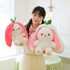 Милый трансформированный фруктовый кролик, маленький фруктовый кролик, плюшевая игрушка-кукла, детская подушка для сна, кукла, подарок на день рождения для женщин