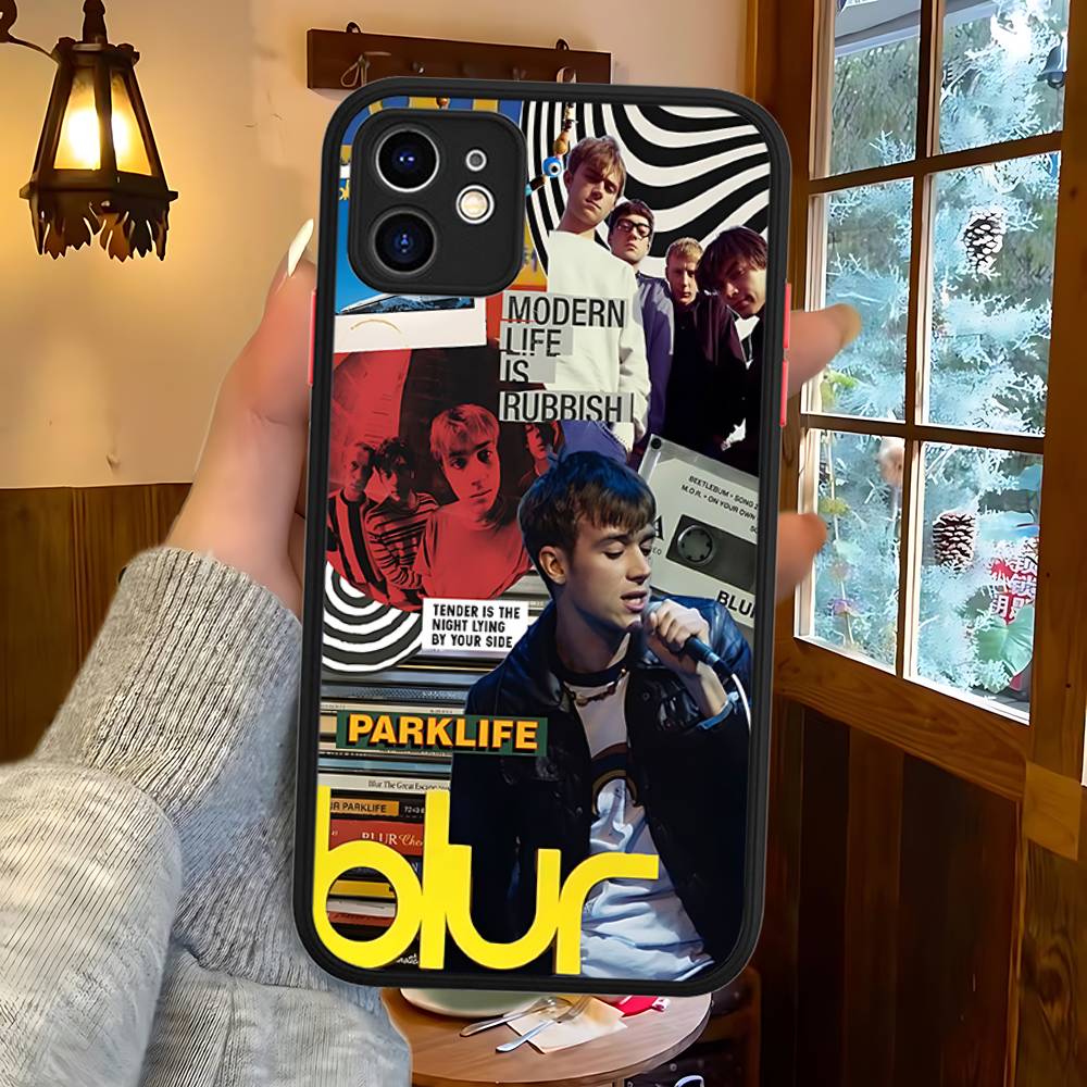 Rock Band B-Blur Matte Protective Case For IPhone 16 15 14 13 12 11 Pro Max X XS MAX Protection Case