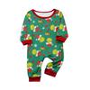 Christmas Print Cute Family Set Pajamas, Home Clothes, Family Set Long Sleeve Top Pants Set