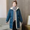 Women's Coat Fashion Hooded Down Jacket Thickened Long Women's Zipper Outerwear Winter Warm Coat