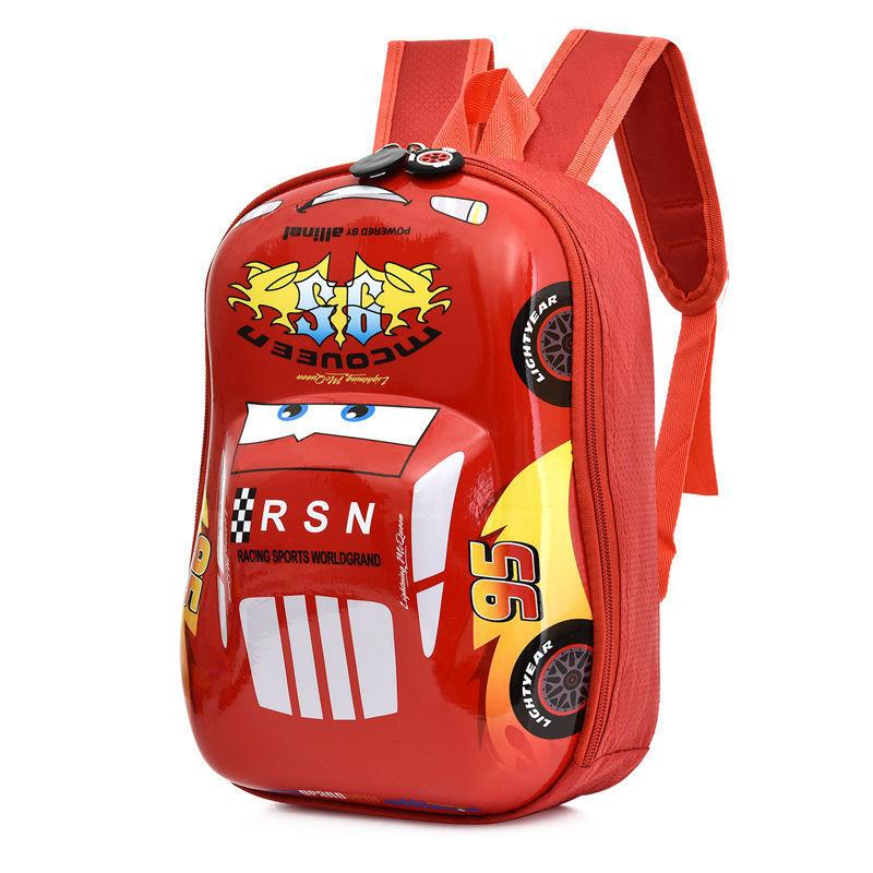 Kids Car Themed School Backpack Eva Material With Breathable Straps For Preschool And Elementary Education