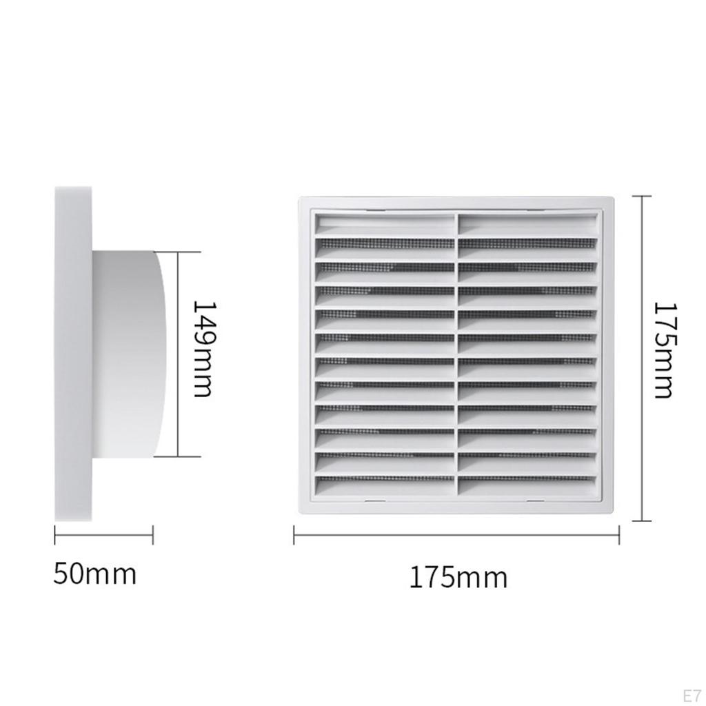 Ventilation Grille Air Exhaust Outlet Return Grill Cover Vent Louver Replaces for Shed