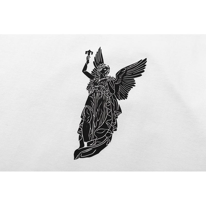 741 Trapstar London 2025 Лето Новая Высококачественная Хлопковая Круглая Горловина Свободная Футболка Большого Размера Для Мужчин и Женщин Парная Футболка