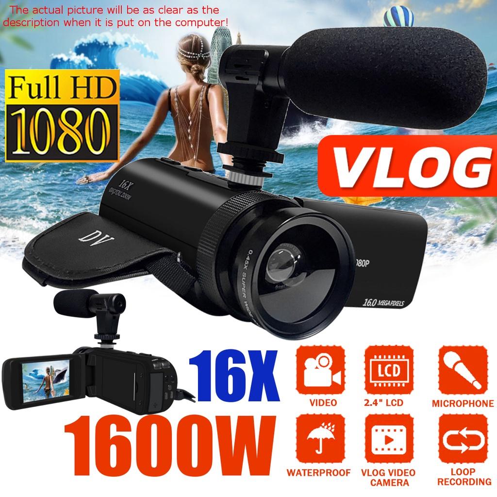 16MP Professional 1080P HD Camcorder Video Camera Night Vision  IPS HD Camera 18X Digital Zoom Camera With Mic 2.4 Inches