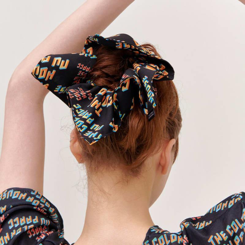 NU PARCC (3-piece Bundle) Color Print Square Scrunchie