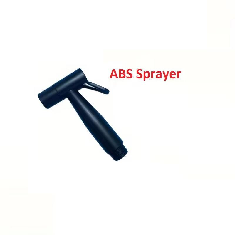 Body Cleaner Spray Gun, Home Mounted Black Toilet Cleaning Spray Gun ABS Valve Sprayer Sanitary Shower Spray Hose Set for Person