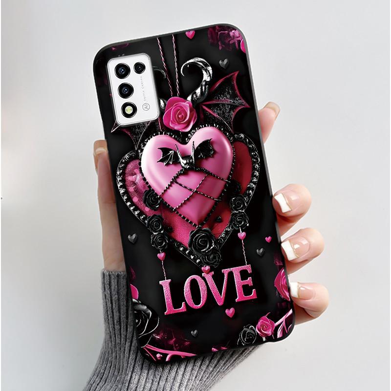 For ZTE Libero 5G III,  A202ZT Soft Silicone Black Case For ZTE Libero 5G II, A103ZT Popular Pattern Panda Shockproof Shell
