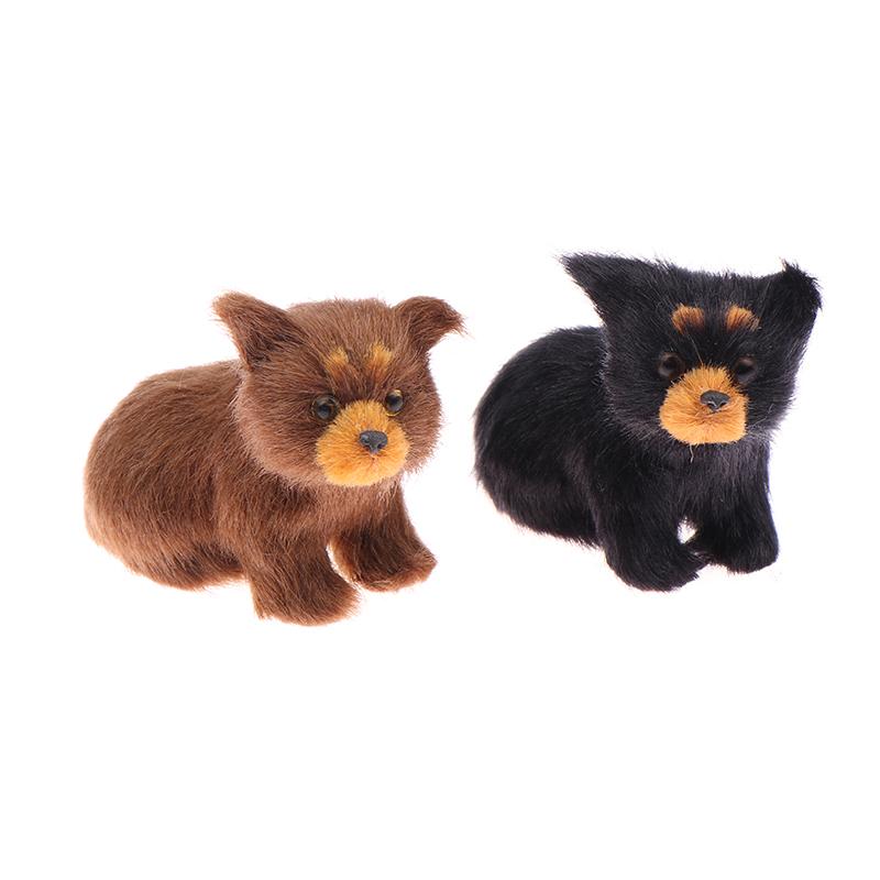 Милая имитация бурого медведя, фигурки животных, модель, миниатюрные украшения животных, рождественский подарок, декор для рождественской елки