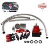 Universal Adjustable Fuel Pressure Regulator Guage Kit Oil Line 100PSI Guage Fpr AN6 Oil Hose Fitting EFI Instrument Hot