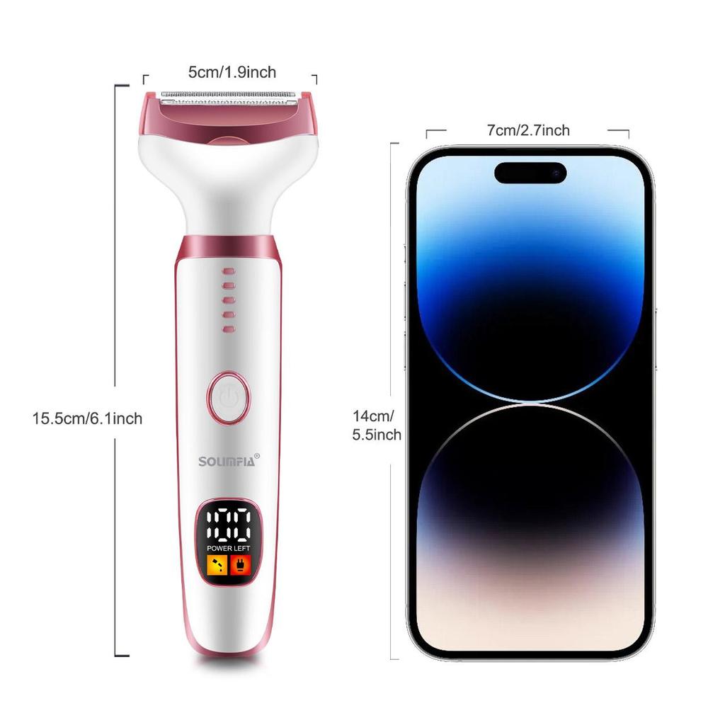 Bikini Trimmer for Women 5 In 1 Electric Razors for Women Rechargeable Pubic Hair Trimmer Womens Electric Shaver for Legs Body Hair