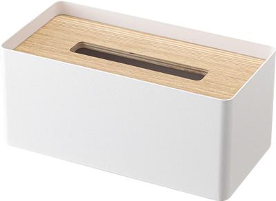 Yamazaki Коробка для салфеток с толстыми салфетками Ш26 x Г13 x Совместима с импортными салфетками Изделие 5178 Крышка, Коробка, Натуральный, Ок.. H11.5см, Лин, Коробки, Номер
