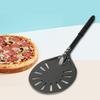 6-Inch Round Pizza Turning Peel Long Handle Non-stick Lightweight Perforated Anodized Aluminum Alloy Homemade Pizza Turner Spinner