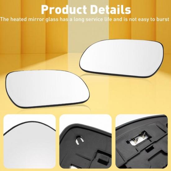 Левое Зеркальное Стекло с Подогревом 04-09 Для Lexus RX300 RX330 RX350 RX400H EOA