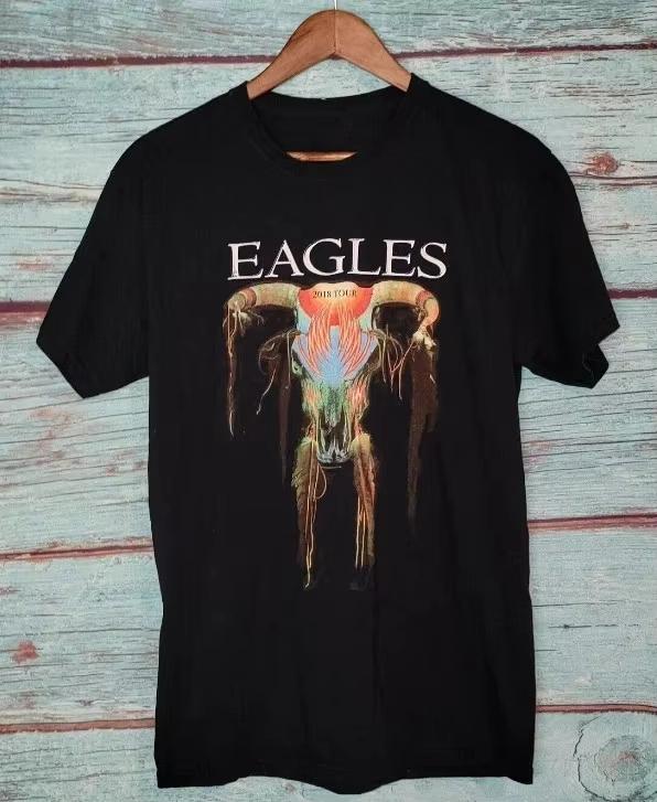 Ретро Футболка с изображением группы Eagle Band Тур Футболка с изображением группы Dolby Brothers Рок-группа Футболка с принтом Летняя мода Унисекс Повседневная Наружная футболка