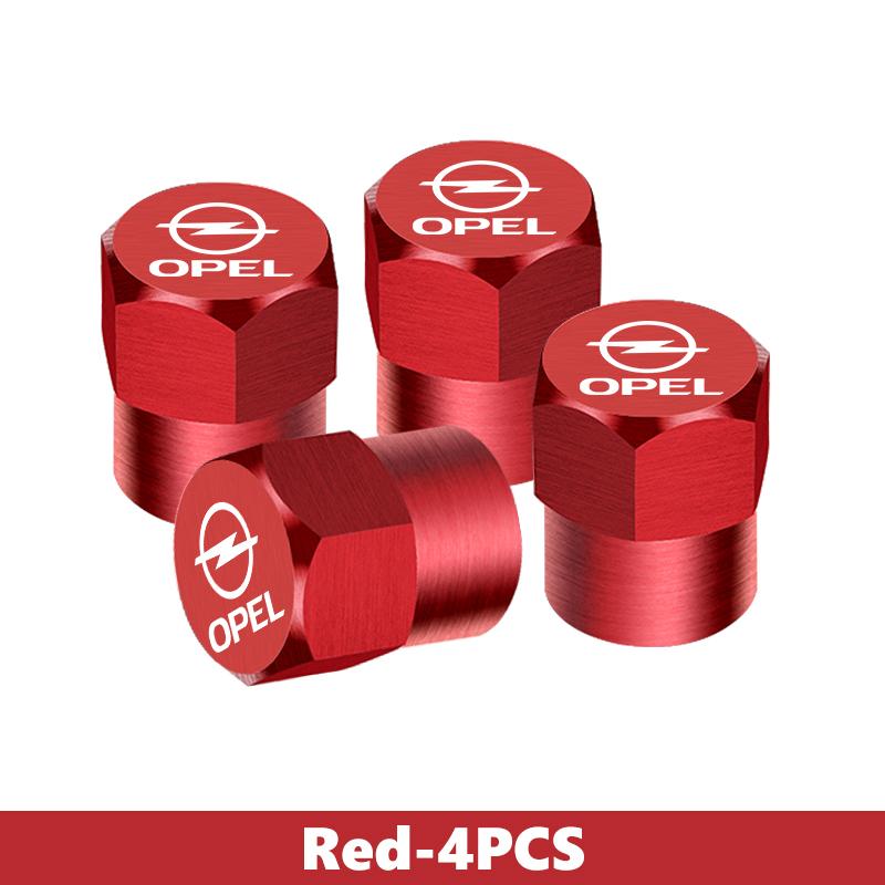 4pcs Car Logo Tire Valve Cover Alloy Wheel Tyre Stem Dust Cap For Opel Corsa Mokka Astra Cascada Adam Insignia Meriva Vectra