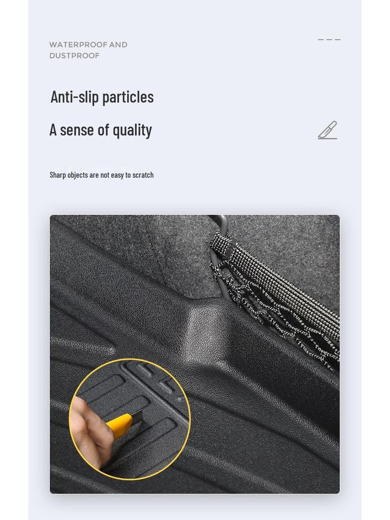 Alpine 8 Custom Trunk Mat: Fits 25 Models, 3D TPE Design, Anti-Scratch & Wear-Resistant.