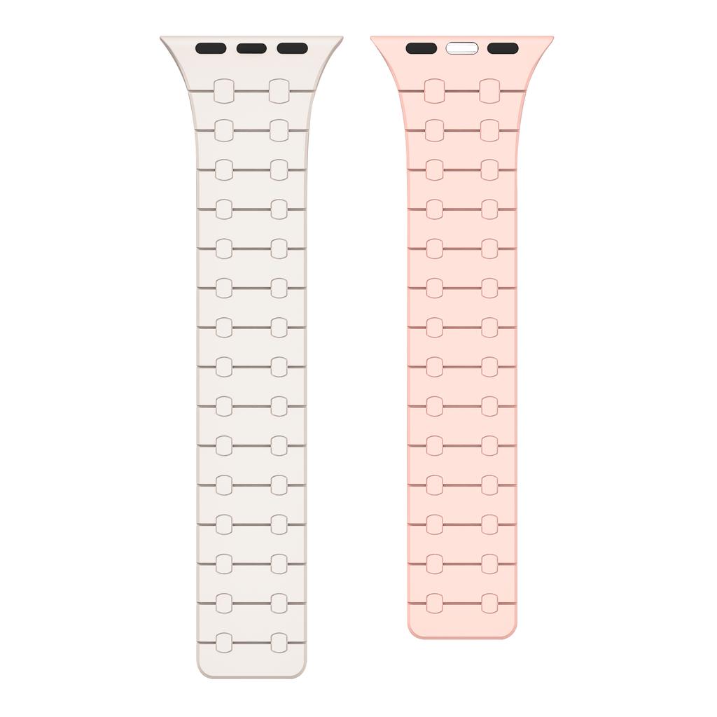 Ремешок для часов, магнитный силиконовый ремешок для Apple Watch Ultra 2, спортивный браслет 49 мм, 45 мм, 41 мм, спортивный браслет 40 мм, 44 мм, 38 мм, 42 мм iWatch series 9 8 SE 7 6